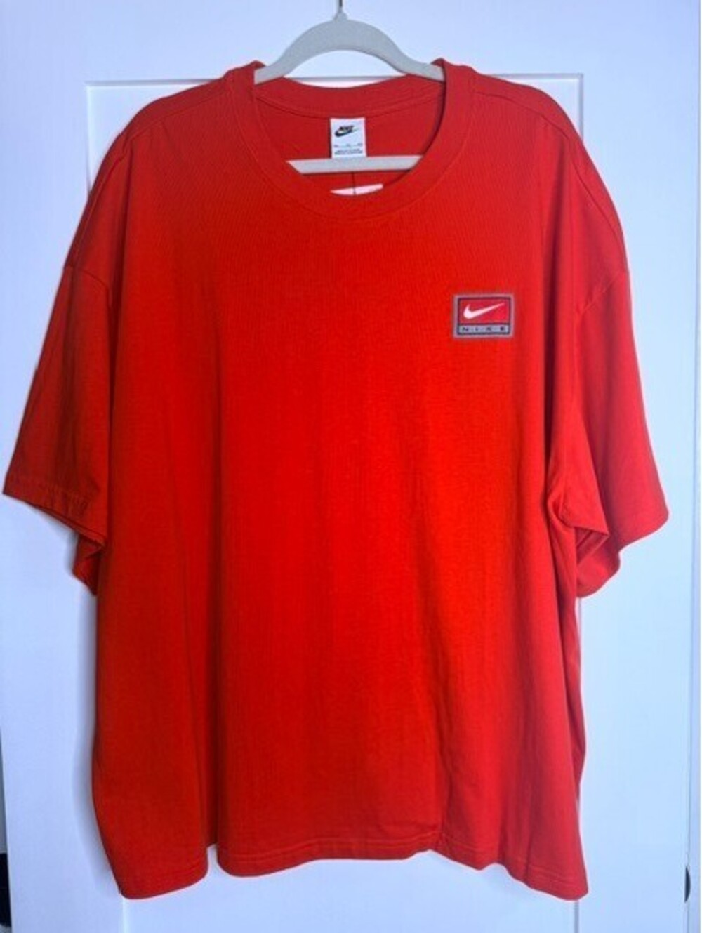 Nike SB Skateboarding Logo T-Shirt Men's XXL Red Loose Fit Short Sleeve NWT